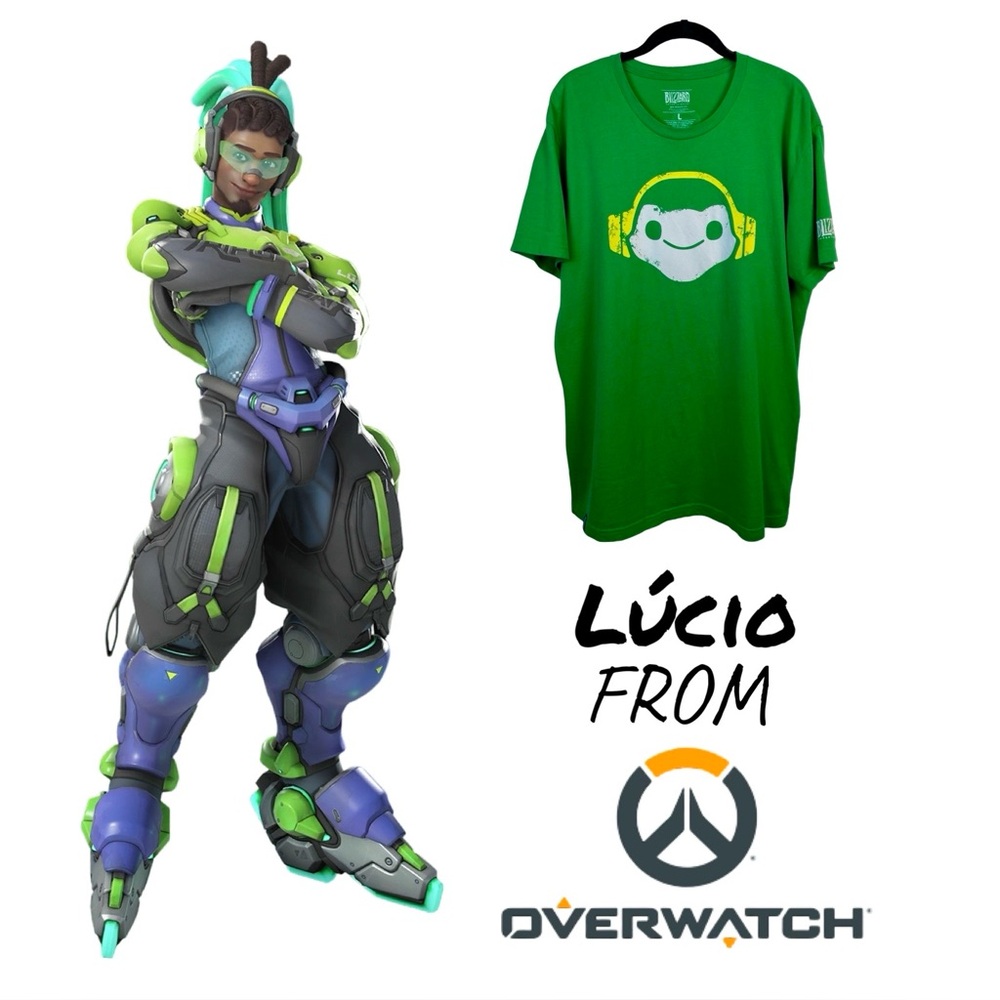 Overwatch Lucio Green T-Shirt – Blizzard Entertainment (Men’s Large)